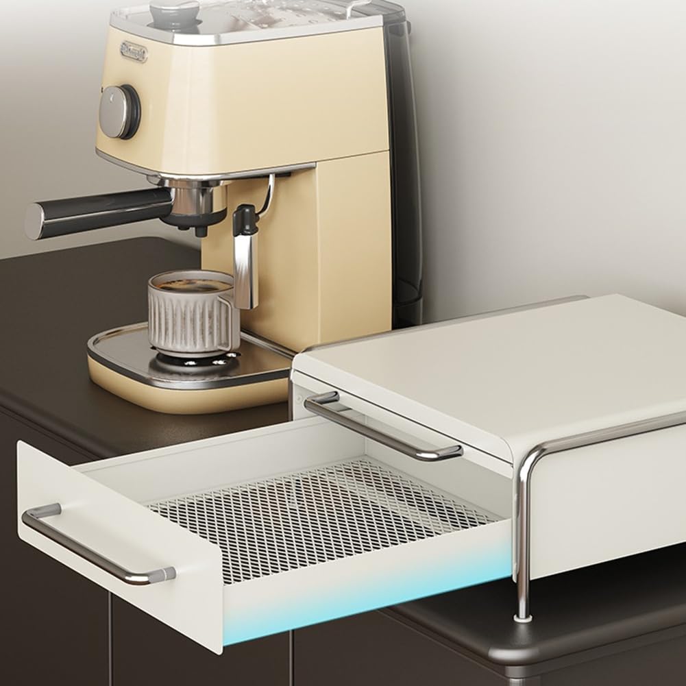 Zestaw szuflad do przechowywania kapsułek do kawy, przesuwne do kapsułek Nespresso i Dolce Gusto, kompaktowe akcesoria kuchenne, schludne i zajmujące mało miejsca rozwiązanie