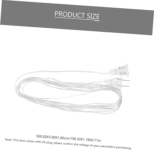 Miniatura 7 de NOLITOY 5 Uds. Extensión de luces de fiesta Cable de luz de fiesta portátil Clear Line Extender Wire Party Layout Prop Lighting Wire Clear Extension