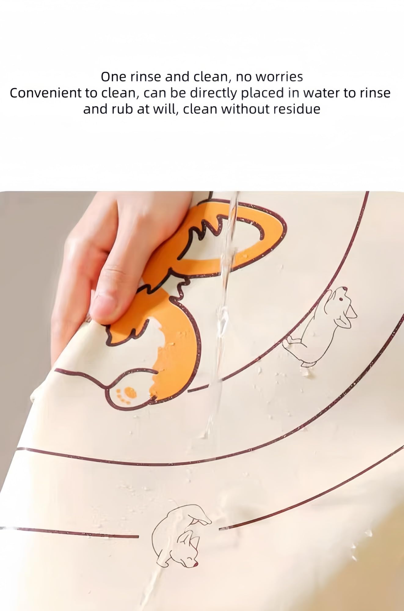 Tapis de pâtisserie en silicone - Tapis de cuisson anti-adhésif extra épais avec mesure - Tapis de pétrissage antidérapant pour la cuisson et la préparation de la pâte