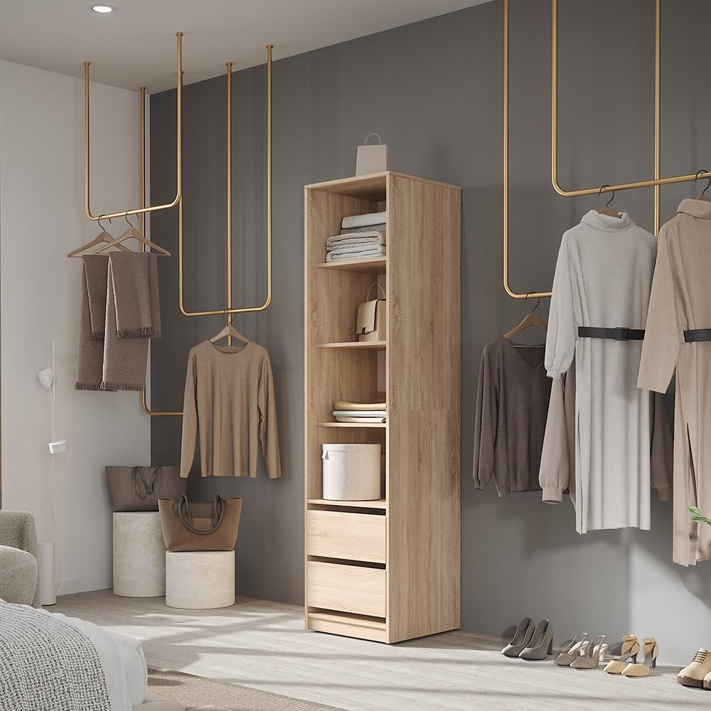 Vicco Kleiderschrank Elmo, Sonoma, 50 x 200 cm