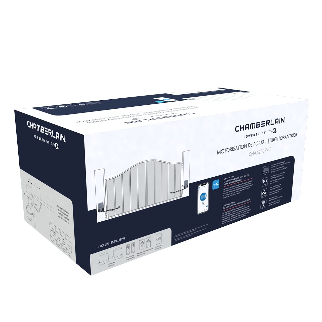 Chamberlain CHAA250EVC Motorisation de Portail Battant