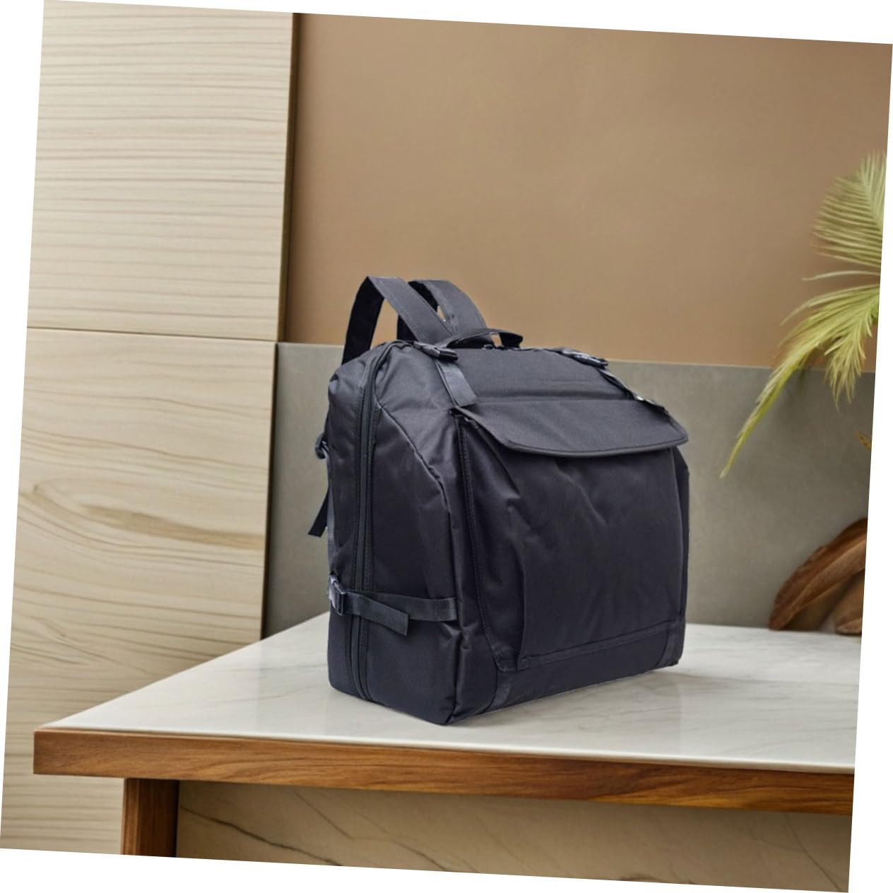 TOYANDONA Sac Accordéon Basses Étui De Rangement Sac De Transport Pour Instruments Poches Accessoires Noir