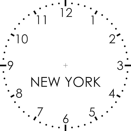 Miniatura 2 de CafePress New York Modern Newsroom - Reloj de pared de 10 pulgadas para sala de estar, cocina u oficina