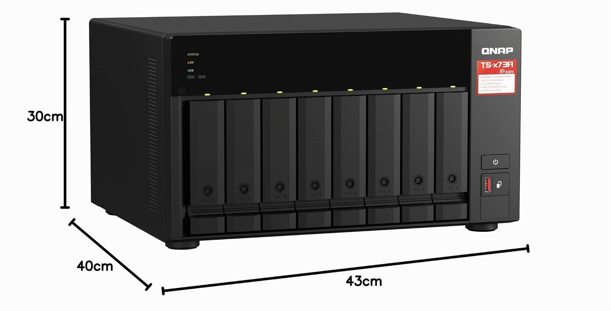 QNAP TS-873A-8G Serveur NAS 8 Baies