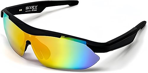 Miniatura 14 de Lentes de ciclismo inteligentes para hombres y mujeres, gafas de sol Bluetooth con protección UV400, altavoces de oreja abierta, micrófono