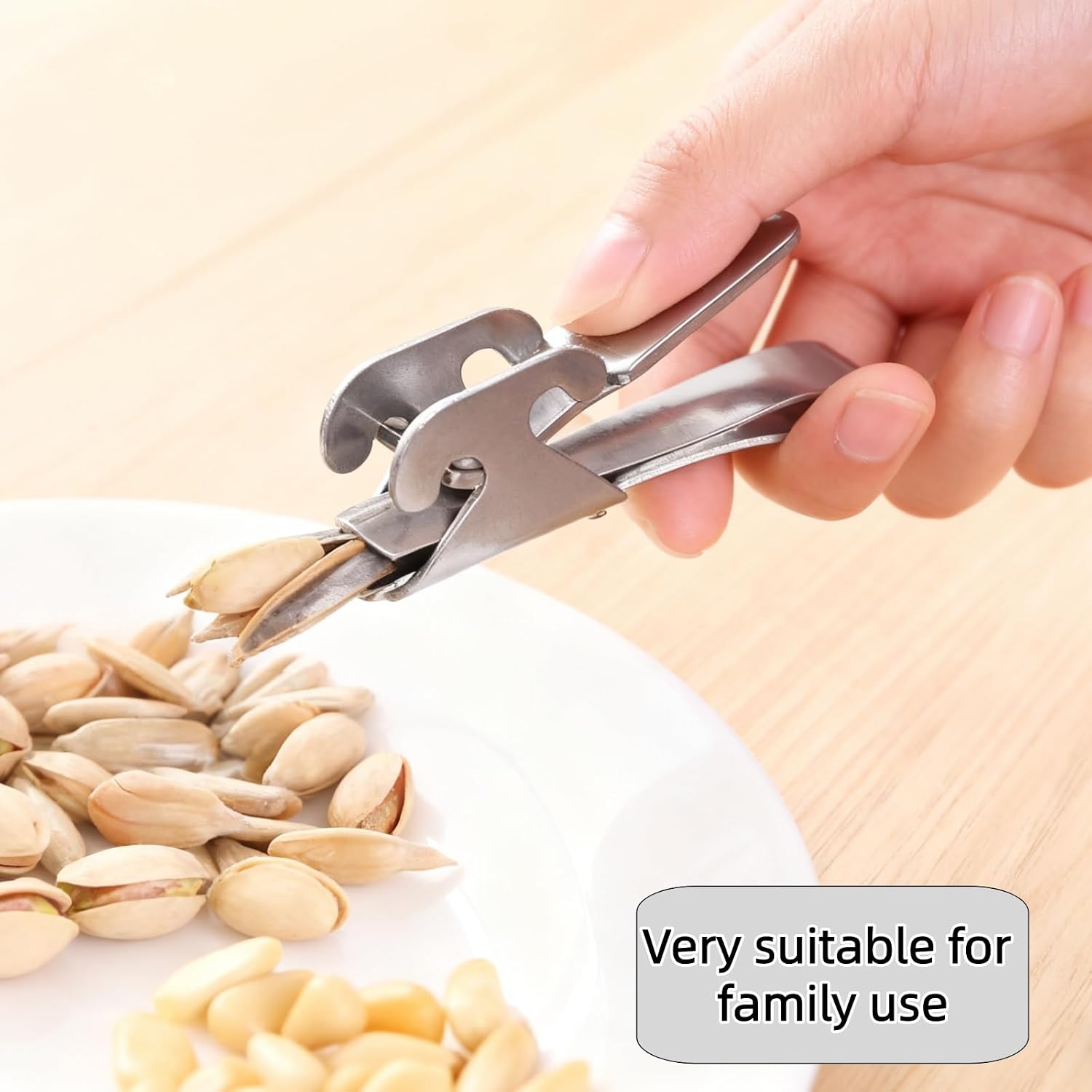 3Pcs Peanut Sheller and Sunflower Seed Peeler Pistachio Opener Tool with Easy Grip Handle Professional Grade Nut Cracker for Sunflower Pumpkin Seeds and All Nuts