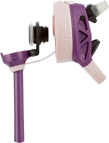 Miniatura 5 de Contigo Botella de agua para niños con popote automático rediseñado 14 onzas perezoso Blue Corn &amp; Licorice, Eggplant &amp; Licorice, Juniper &amp; Licorice,