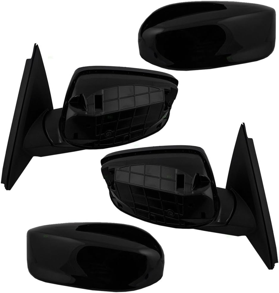 Brock Replacement Driver and Passenger Power Side View Mirror Compatible with 2008-2012 Accord Coupe 76258-TE0-A01 76208-TE0-A01
