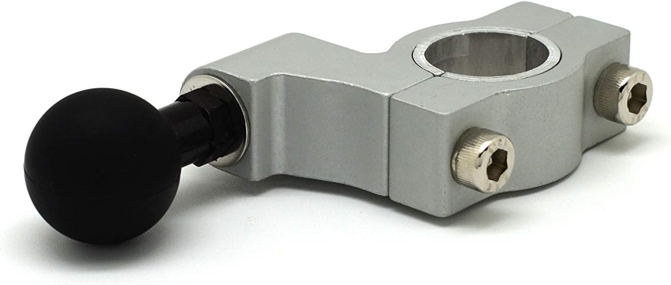 Cliff Top Motorcycle 22.2 mm (7/8 Inches) and 25.4 mm(1 Inch) Handlebar Mounting Base with 1 inch Ball (110g)