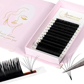 🎁 FREEBIE: Extension de Cils Easy Fan Cils Volume Lash 5D 6D~20D Volume Russe Faux Cils Extension Cils de Lunamoon (0.07-D, Mix 8-15mm)
