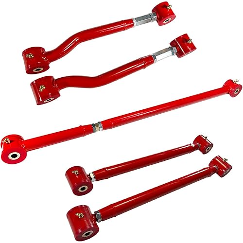 Rear Adjustable Upper and Lower Control Arms & Track Bar for 2007-2014 GM SUVs Suburban 1500 2500 Tahoe GMC Yukon for Cadillac Escalade
