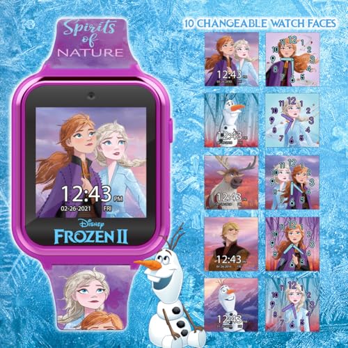 Accutime Frozen 2 Touchscreen Interactive Smart Watch (Model: FZN4707AZ), Camera, Multi & Purple by Accutime - Used condition - US$17.76