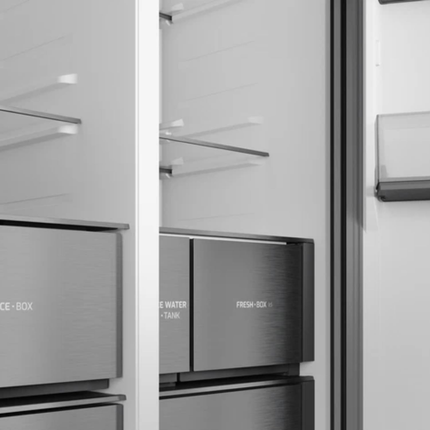 Teka Frigorífico Side By Side Slot-In, Color Stone Grey, Zona Antiox, 570 l