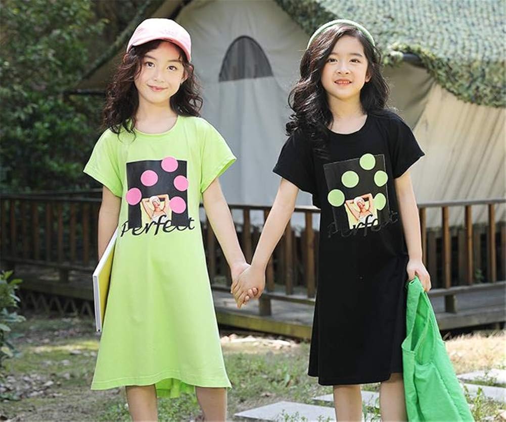 当店一番人気 トーダー 半袖 ワンピースtシャツコットン ガールズ 女の子 ドレス Aラインカジュアル 入学式 可愛い子 子供服七五三 通学 通園 卒業式 演奏会 発表会 子供用 結婚式 ピアノ 韓国風 春夏服 Www Larrypolatsch Com