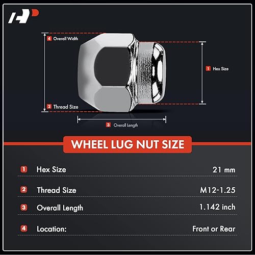Miniatura 2 de A-Premium 10 tuercas de rueda M12-1.5 compatibles con Infiniti G20 I30 M35 Q45 QX4 Nissan Altima 350Z Frontier Maxima Murano Pathfinder Rogue Sentra