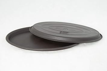 2 Oval Plastic Humidity/Drip Tray for Bonsai Tree and House Indoor Plants - 9"x 6.25"x 0.5" 2x1021