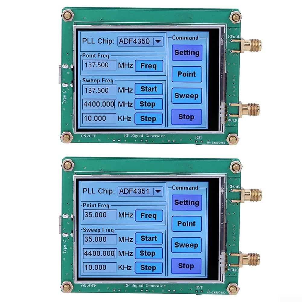 Generatore di segnale RF ADF4351 ADF4350 sweep frequenza controllo PC con cavo dati touch screen