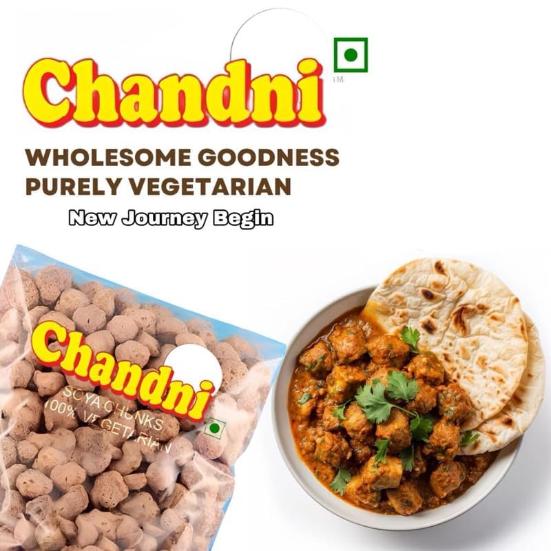 Chandni Soya Chunks – 100% Plant-Based, High Protein, Low Fat | Vegan Meat Alternative | Ideal for Weight Loss & Muscle Gain | 5kg Pack 2