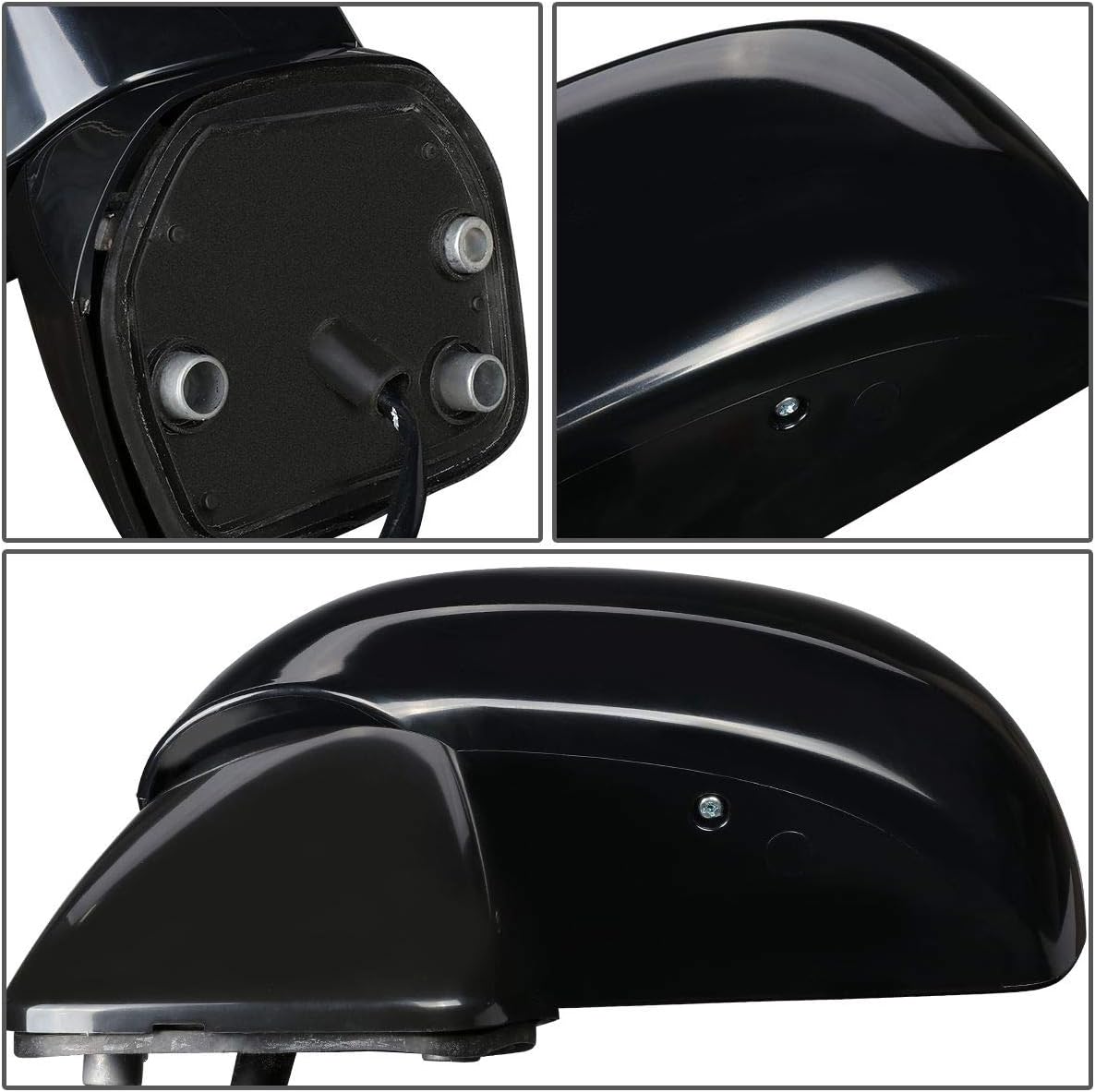 Auto Dynasty NI1320165 OE Style Powered Driver Left Side View Door Mirror Compatible with Versa 07-12