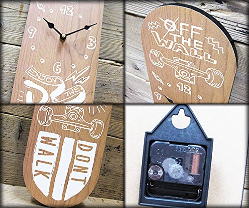 アレキサンダーリーチャン MANUAL 壁掛け時計 スケボー デッキ