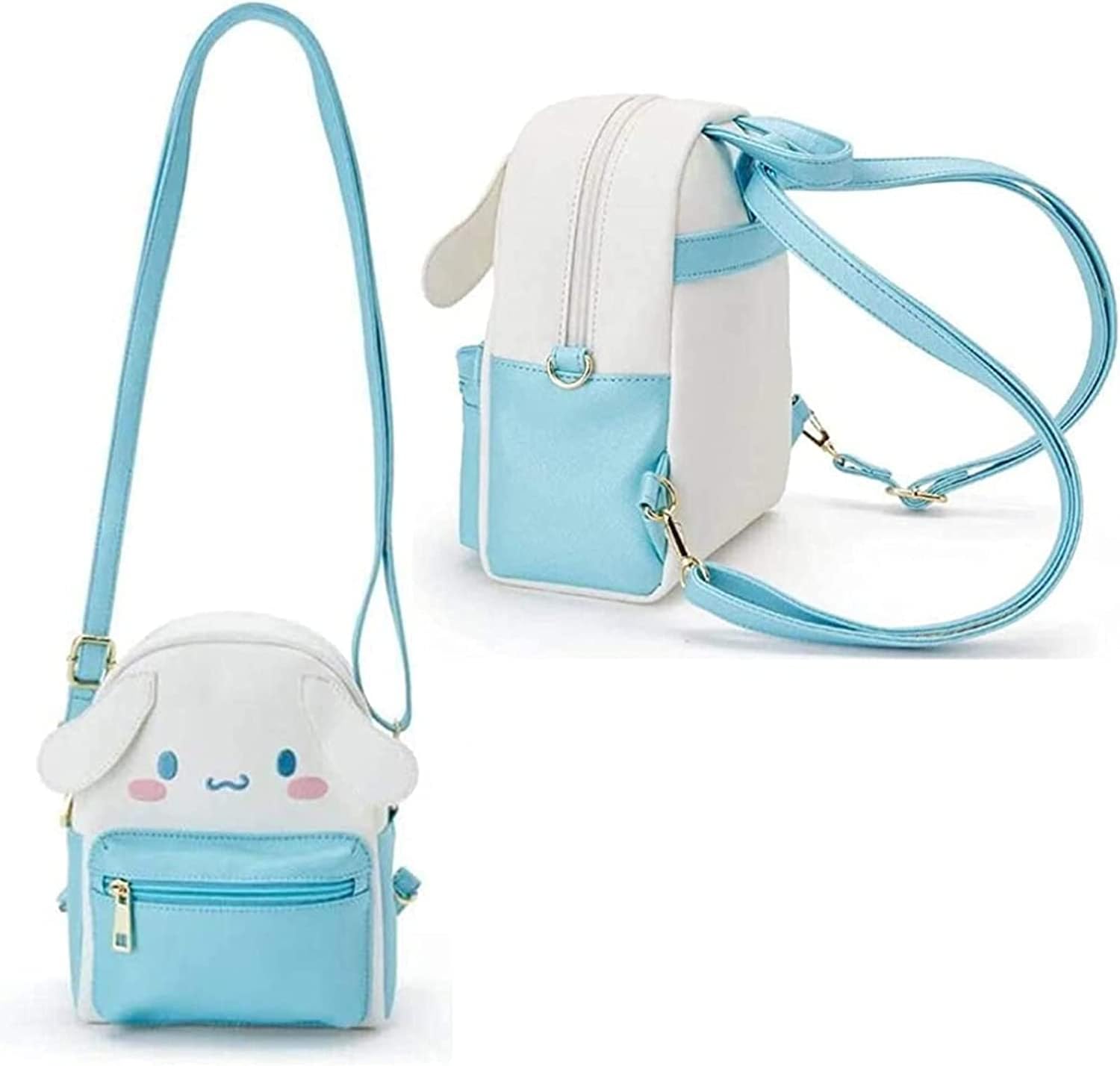 Anime Doll Cosplay Light Blue Bag Kawaii Mini Backpack Cute Back Pack Girl Handbag (Blue)