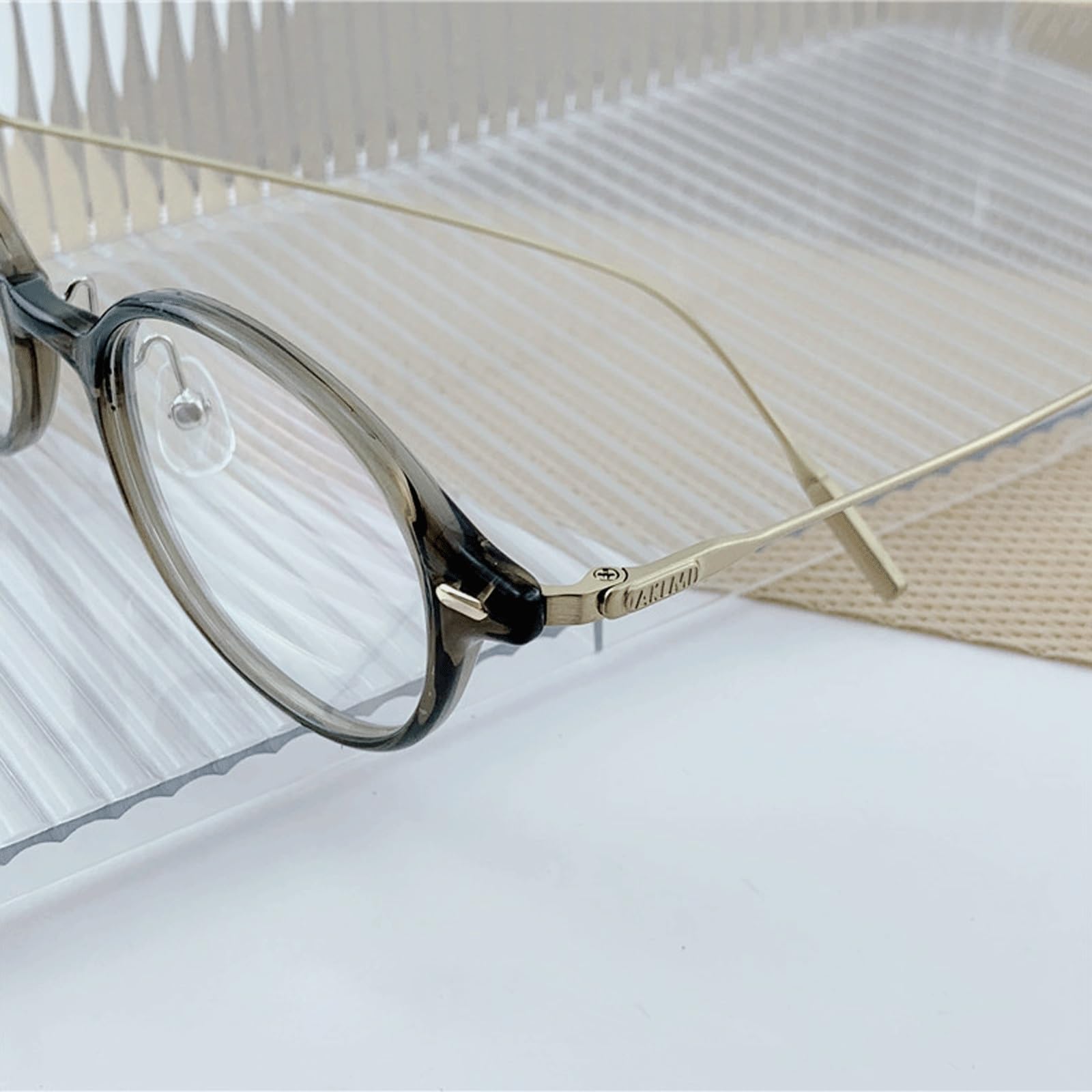 Ovale Brillengestelle, kleine, Nicht verschreibungspflichtige Brillen, Brillen for Computer, Vollrand-Lesebrillen, stilvolle Accessoires(Groen)