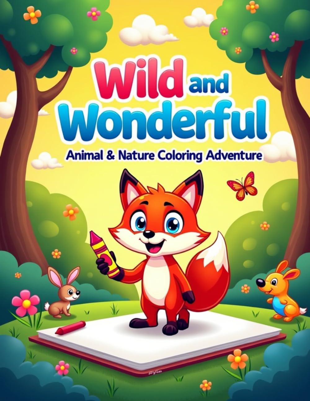 Wild & Wonderful: Animal and Nature Coloring Adventure