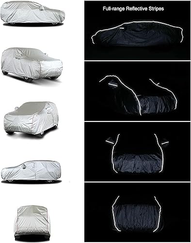 Miniatura 4 de Tecoom Carcasa rígida con diseño de cremallera, impermeable, a prueba de rayos UV, resistente al viento, para todo tipo de clima, para interiores y