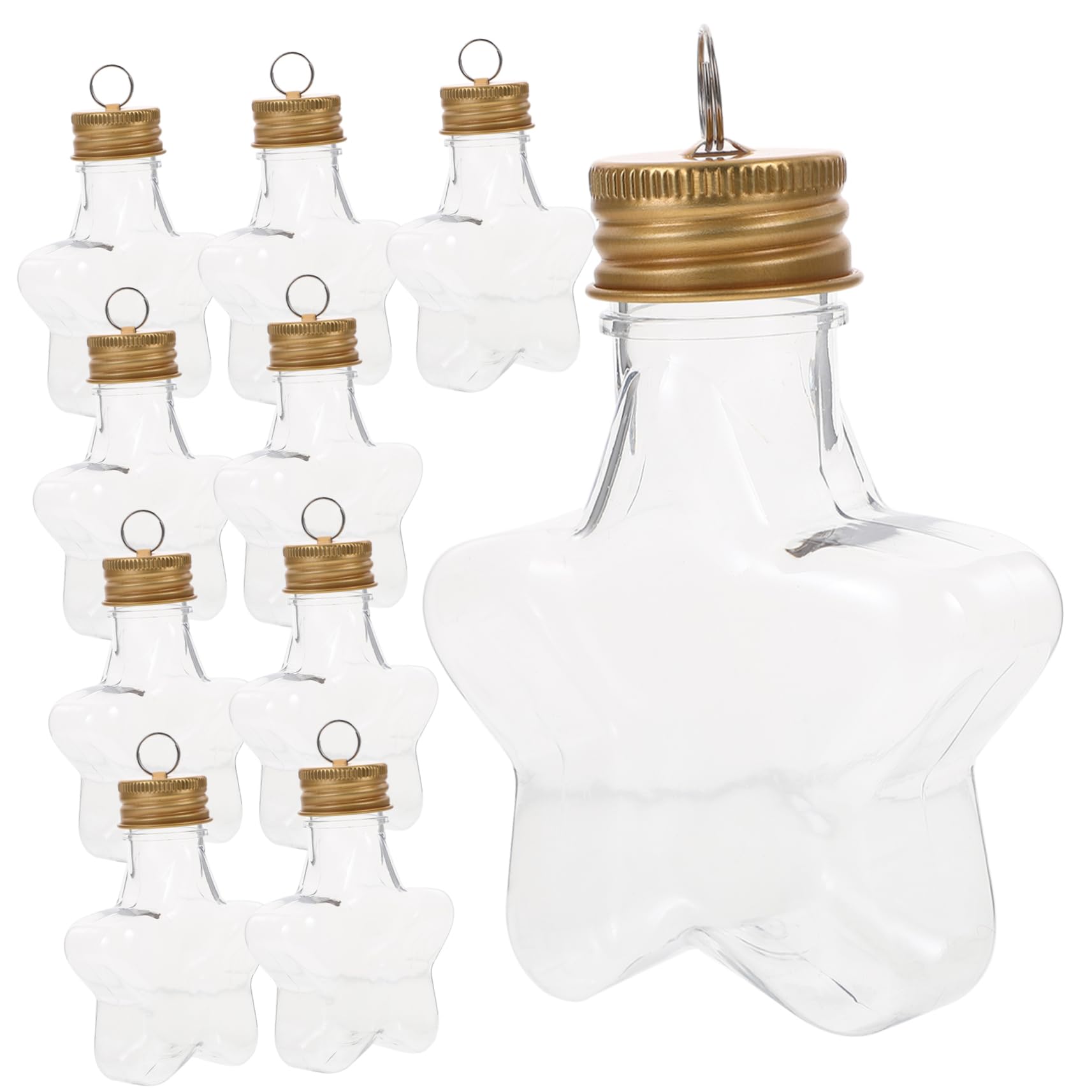 Amazon.co.jp: NUOBESTY 10個 クリスマス ボトル プラスチック 容器 