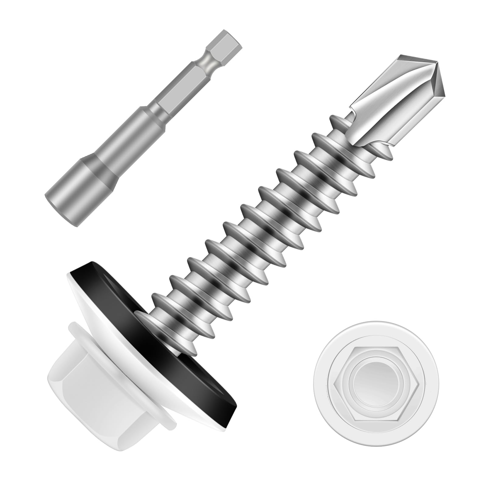 Zinc Plated Roofing Screws - 100 PCS -17