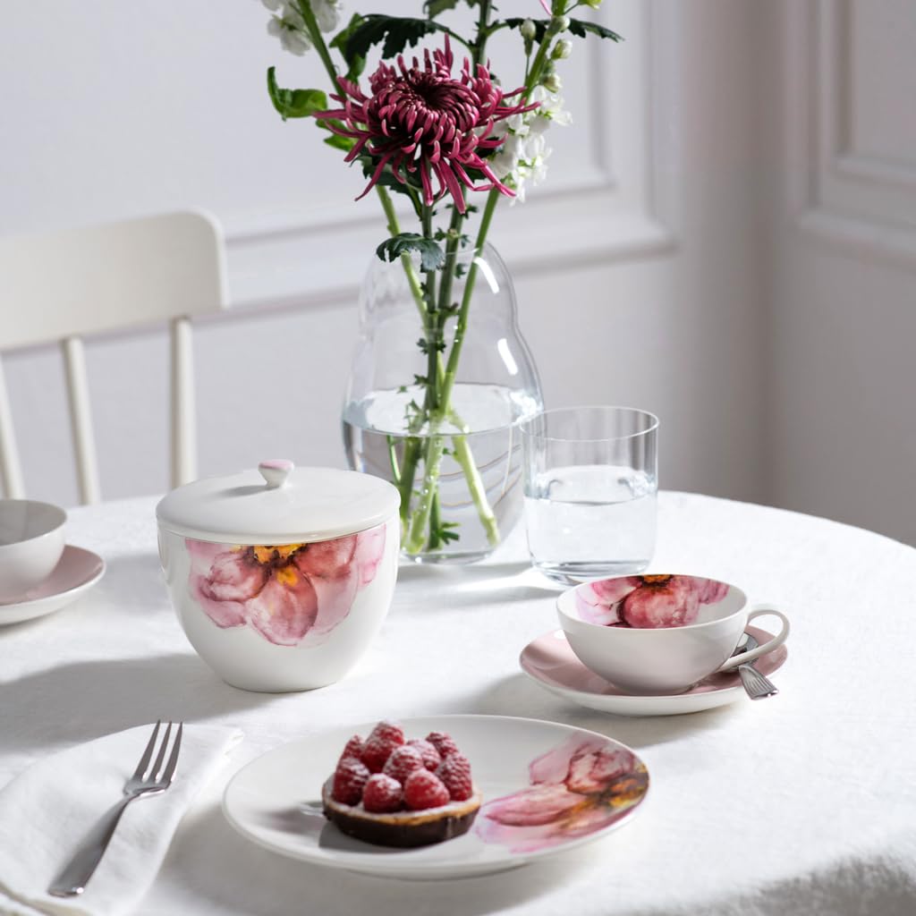 Villeroy & Boch Rose Garden theekop, 230 ml, wit/roze : Villeroy & Boch