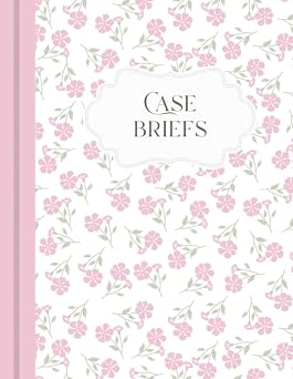 Case Brief Notebook for Law Students | 8.5 x 11" | 100 Case Templates | IRAC Format | Law School Supplies | Law Student Essentials