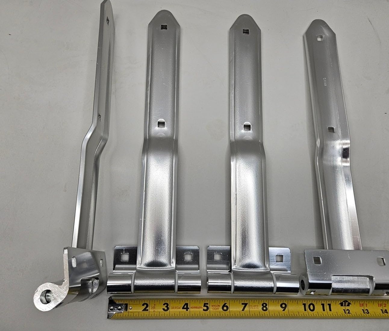 CTW Aluminum Cargo Utility Trailer RV Door 16" Strap Hinges, Offset Bent Hinges, 4 Pack, for Trailer RV