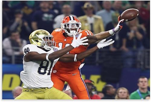 EyewEb Póster de jugador de fútbol americano de Isaiah Simmons, arte de pared y arte de pared, decoración moderna de dormitorio familiar, 08 x 12