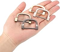 Vista 6 de uxcell Anillo en D de herradura en forma de U, hebillas atornilladas