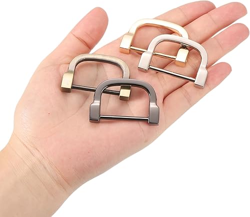 Miniatura 6 de uxcell Anillo en D de herradura en forma de U, hebillas atornilladas