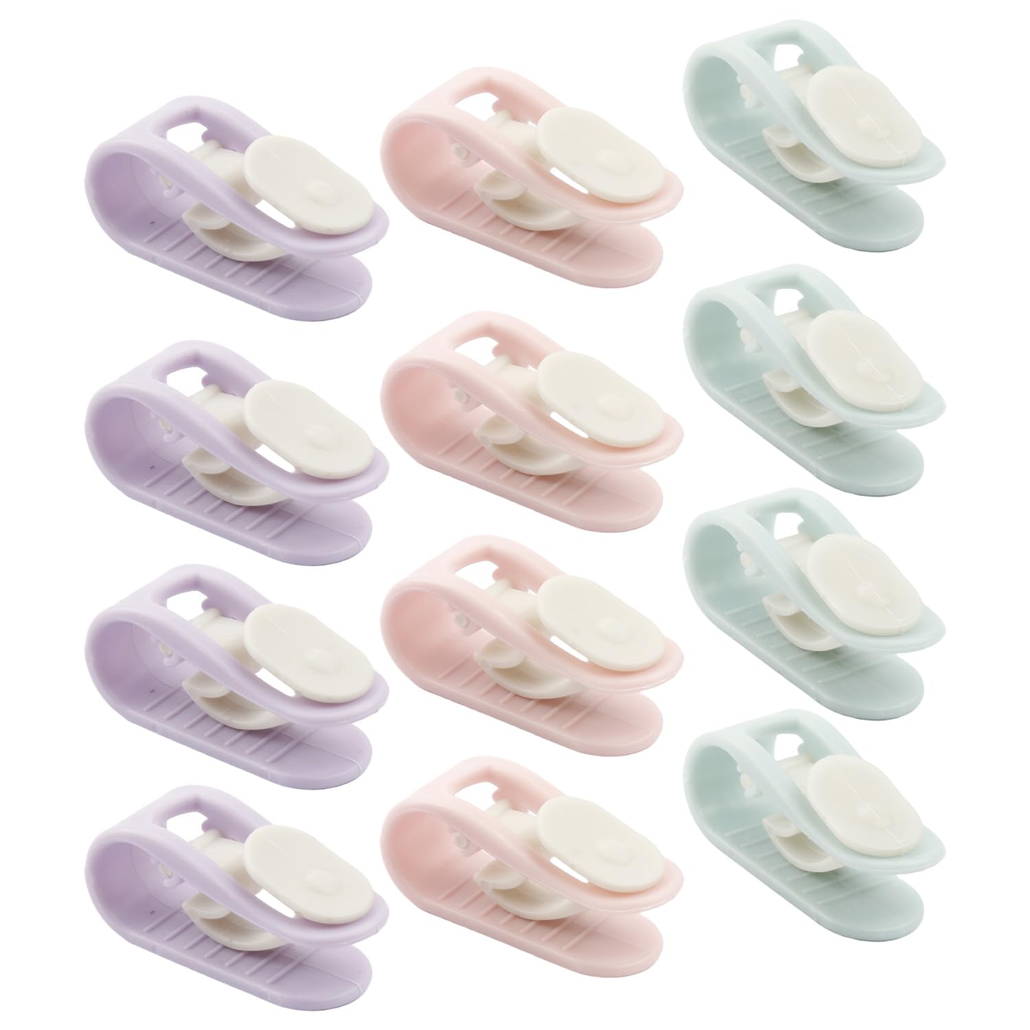 Hopzab 12Pcs Quilt Cover Clip—Prevent Shifting Bedding Accessories Quickly Install for Sheet Clamps to Hold the Duvet in Place,and Anti-Move Non-Slip Quilt Holders Clips