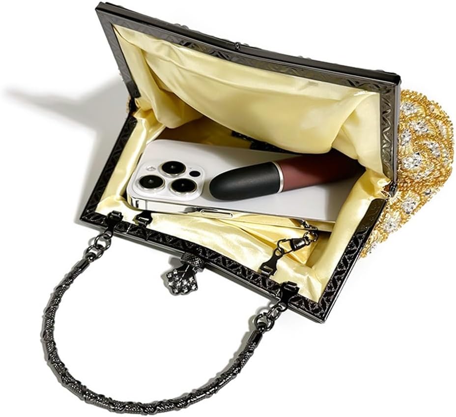 Women's Bag Embroidery European and American Dinner Bag Clutch Women's Bag Fish Scale Banquet Handbag