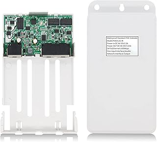 SODOLA Gigabit PoE Extender,Waterproof Casing Design 1 in 2 Out POE Repeater for IP Camera, PoE Amplifier, PoE Booster, Wall-Mount, IEEE 802.3at / 802.3af, Network PoE Signal Extender