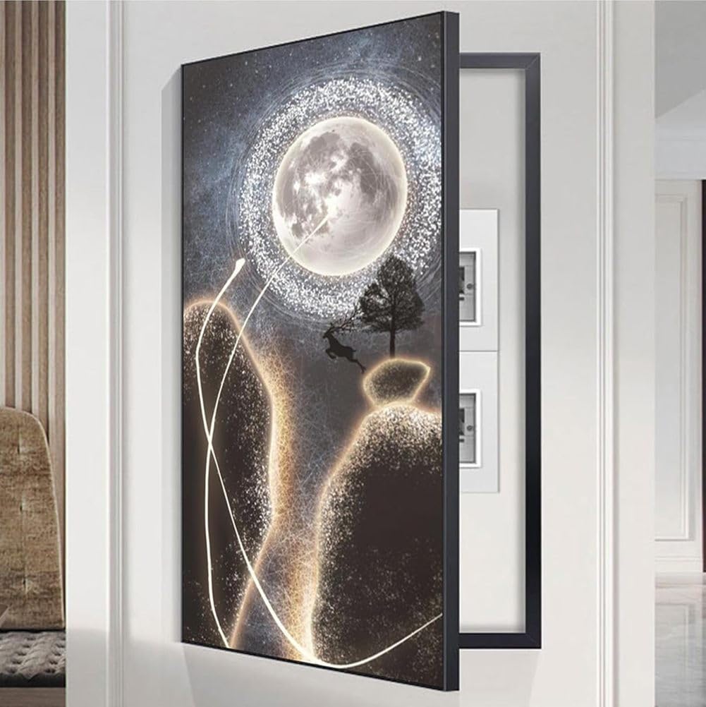 Couvercle de panneau électrique amovible design créatif 40x80 cm