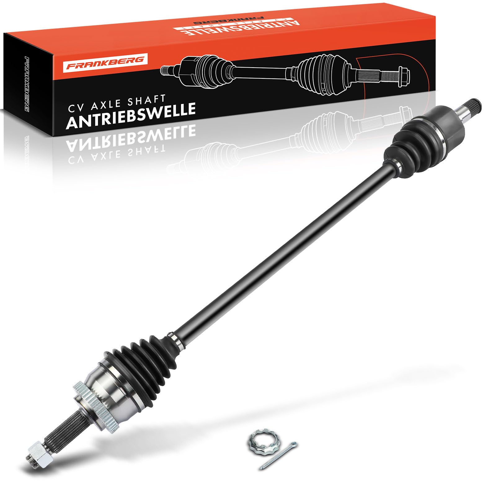 Frankberg Eje motriz Eje de transmisión con ABS-Ring Eje delantero Derecha Compatible con Carens I FC FJ 2.0L 2002-2006 Carens III MPV UN 1.6L 2.0L 2006-2013 Replace# 49500-1D700