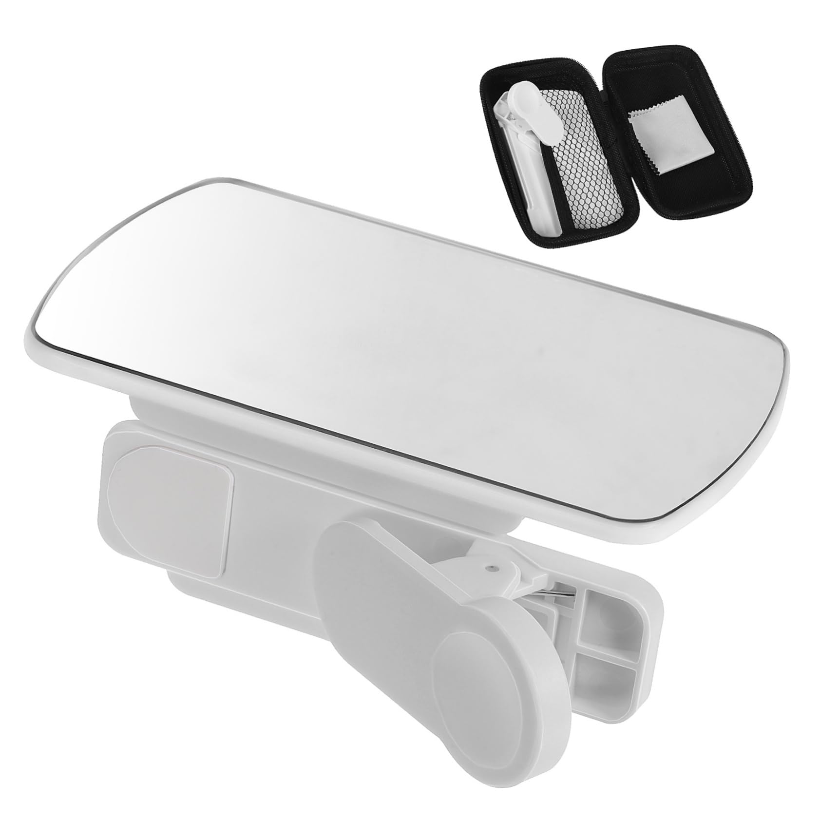 Housoutil 2 Pcs Selfie Reflector White Set Smart Mirror Mobile Phones Mirrors Cell Phone Smart Phone Mirror for Phone Mirror for Smartphone Phone Vlog Mirror Phone Glass Camera Mirror Rear