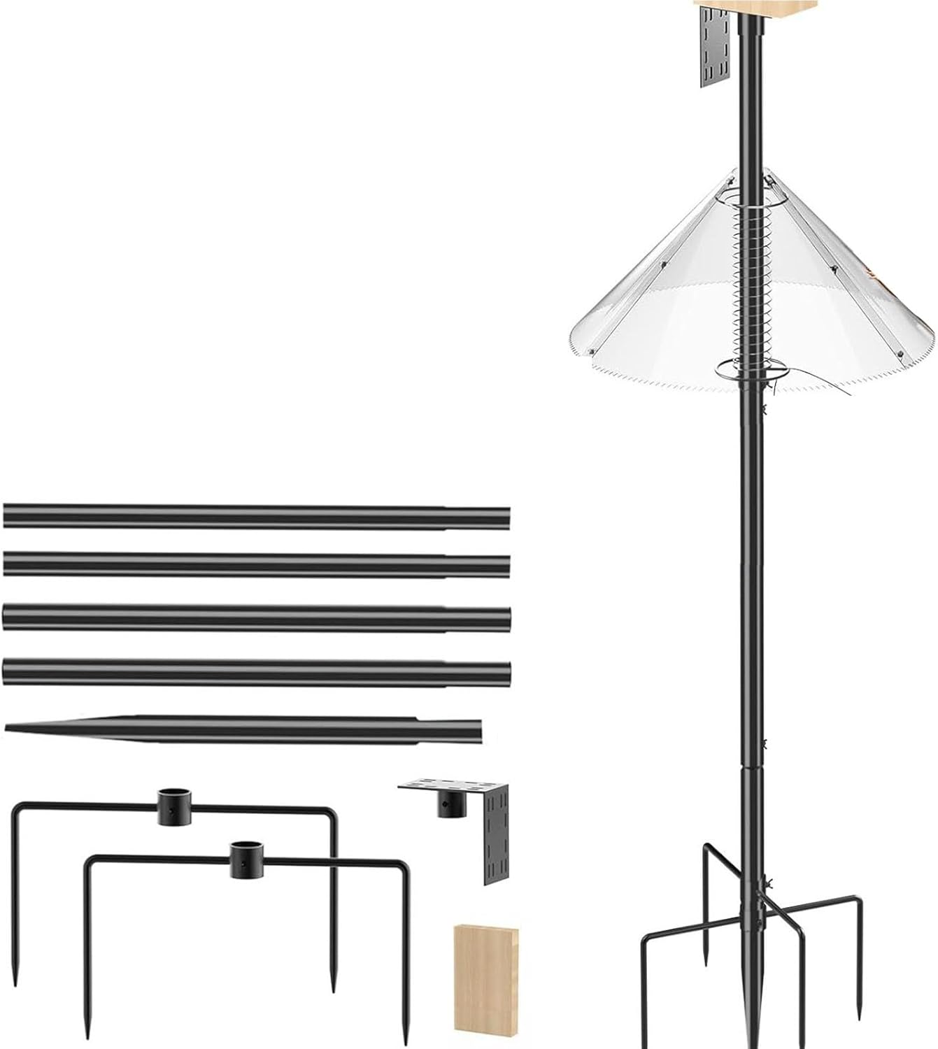 Smooth Outdoor Bird Supplier Post Modern Matte Finish Integrated Confuse Structure Optimal Birdwatching Knowledge Garden Decoration Outdoor Bird Feeding Post with Confuse