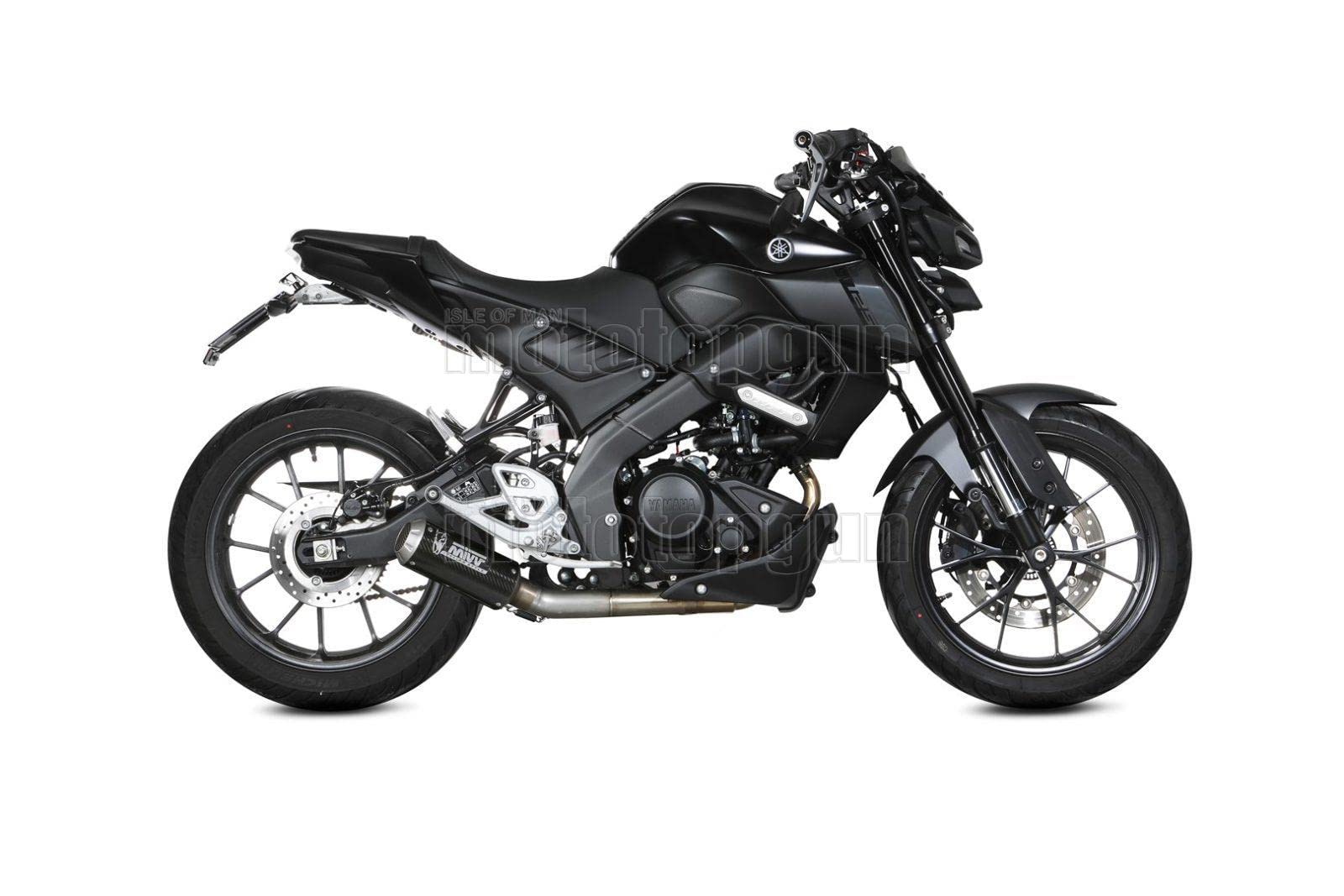 Ligne Complète D'échappement Racing MIVV X-M1 Acier Noir - Sans Catalyseur, Chicane Amovible - Pour Keeway RKF 125 2021-2022