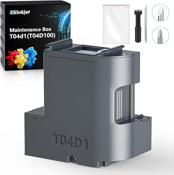 T04D1 Maintenance Box Compatible for ET-15000 ET-3760 ET-4750 ET-3750 ET-4760, T04D100 Ink Maintenance Box T04D1 for ET-3850 ET-4850 ET-3710 ET-5150 ET-3830 ET-M1000, TO4D1/ T04D100/ 04D1/ EWMB2