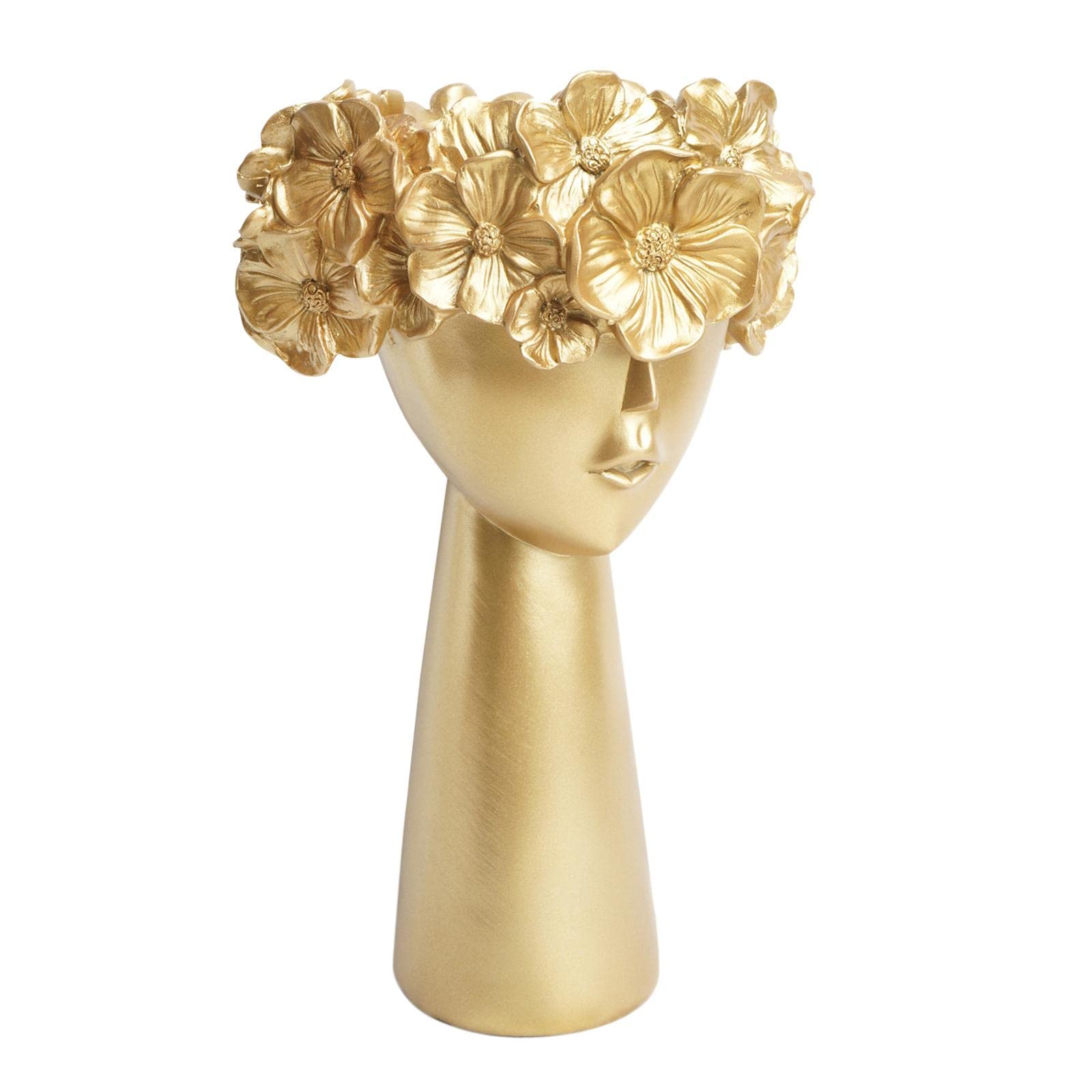 Vase à fleurs décoratif doré, l'idée cadeau maison idéale