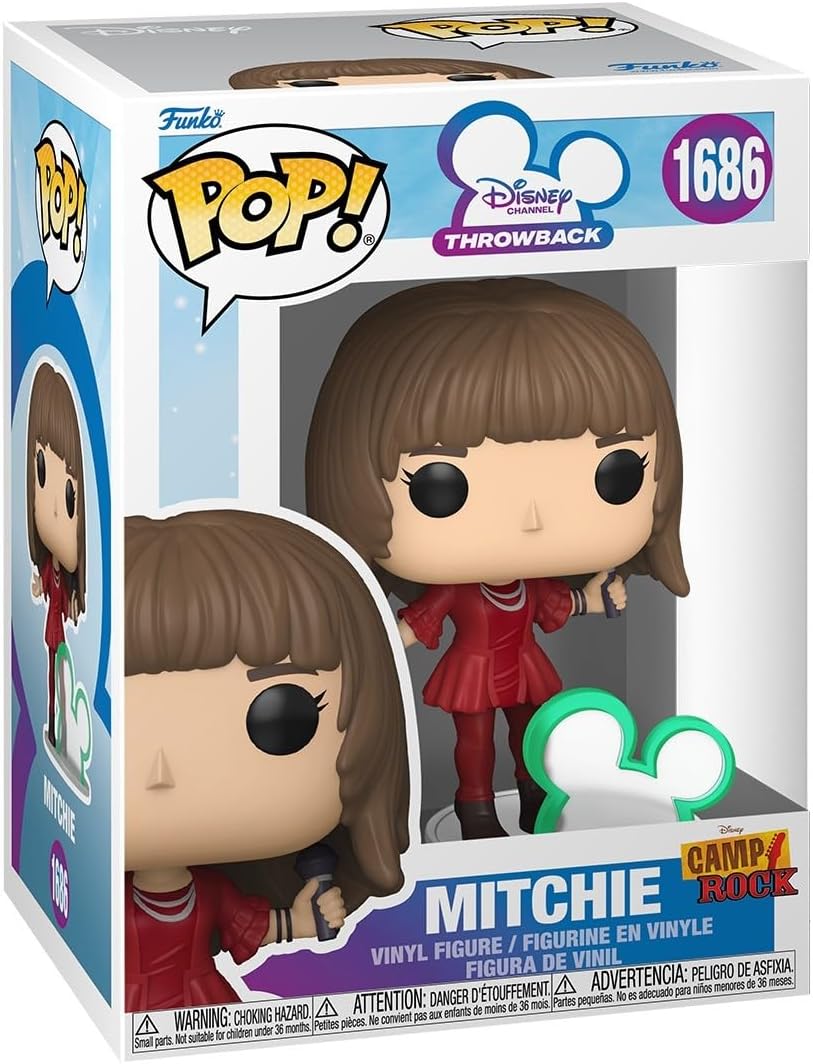 POP! Disney: Camp Rock - Mitchie with Disney Icon | Official Merch - Collectable Vinyl Figurine for Shelf Display - Birthday Gift Idea for Fans and Collectors