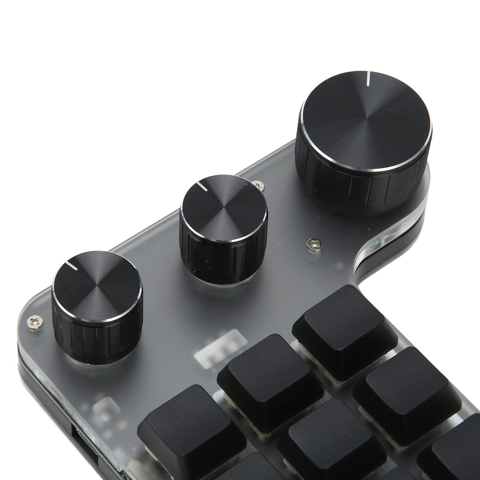 Vikye Mechanische -Makro-Gaming-Tastatur, 12 Tasten, 3 Knöpfe, Einhand-Bluetooth-USB-PC-Tastatur, Programmierbare Tastenkombination, Benutzerdefinierte Funktion,