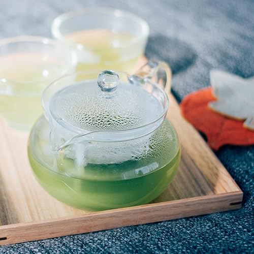 Miniatura 2 de Hario AYAORI CHJMN-45-AY-NW - Tetera de té, vidrio resistente al calor, fabricada en Japón, transparente, capacidad práctica 15.2 fl oz (15.2 fl