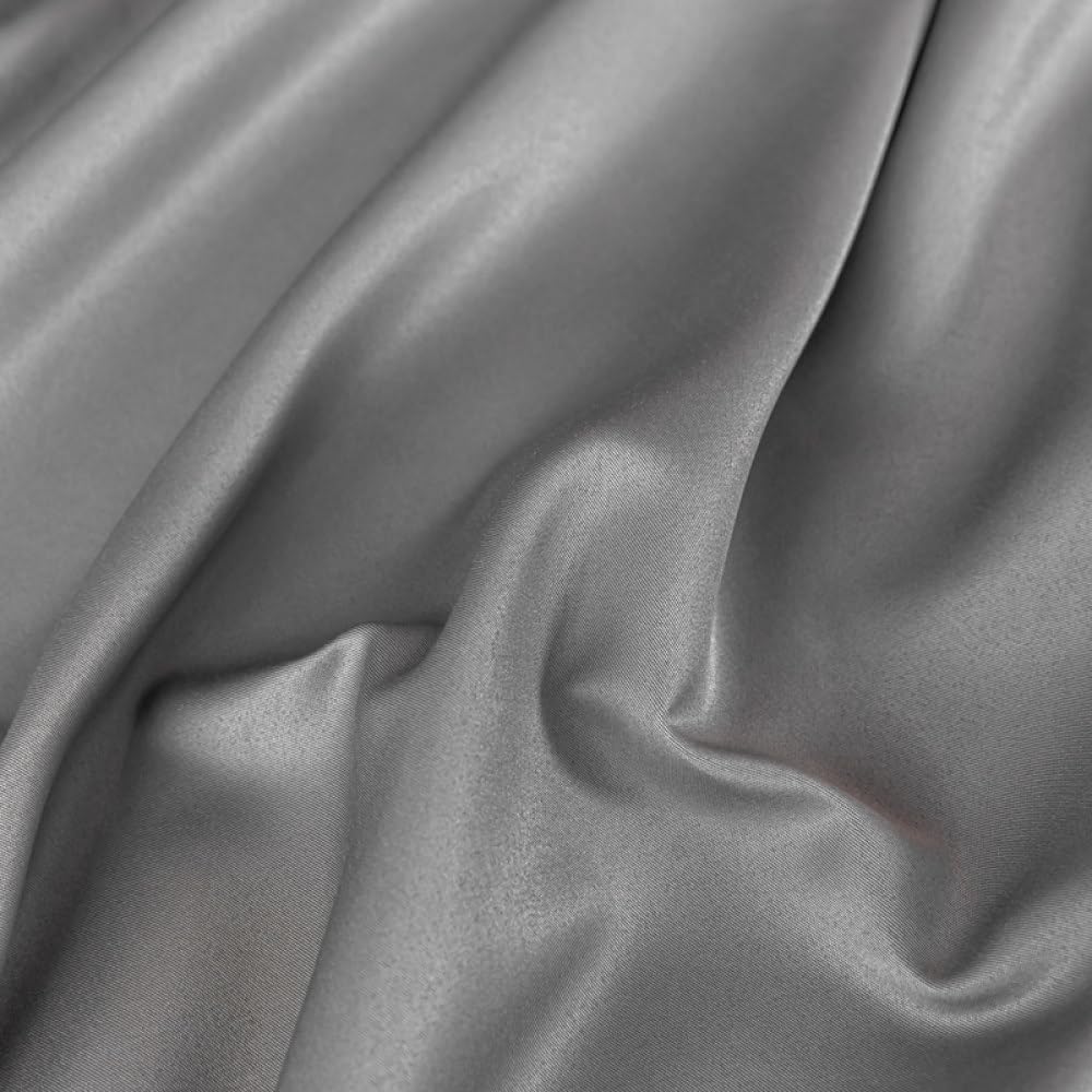 1 pezzo Lenzuolo con angoli per letto estivo Lenzuolo rinfrescante Queen/King Size Lenzuolo per letto matrimoniale Biancheria da letto singola (senza federa, grigio, 90x200x25 cm Singolo
